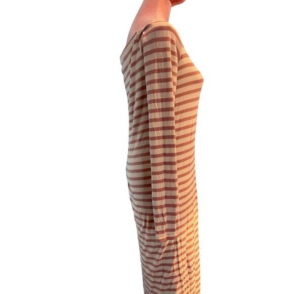 NWOT ATM Made in PERU Incredibly SOFT Micromodal Knit Dress Knee Length L - Picture 4 of 9